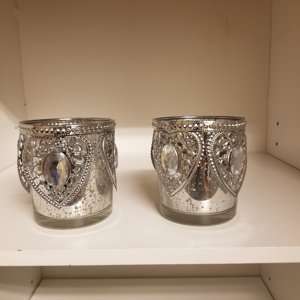 2-candle light holders